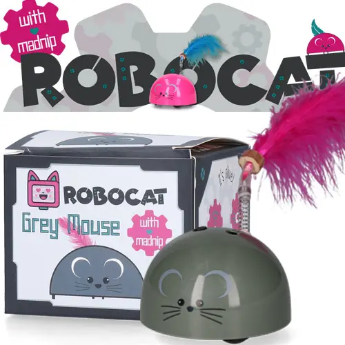 Robocat mouse interactief kattenspeelgoed voor kat / kitten video